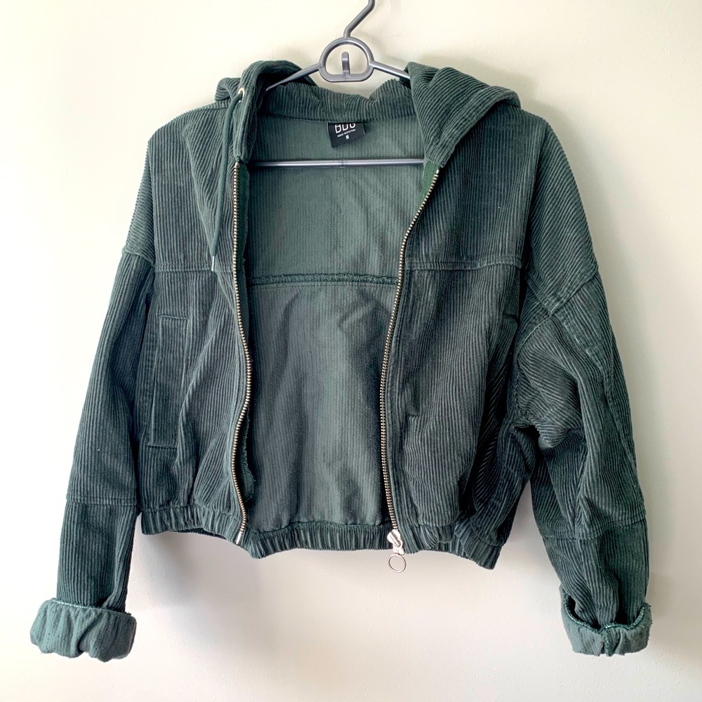 Urban Outfitters Corduroy Cropped Bomber Jacket